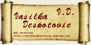 Vasilka Despotović vizit kartica